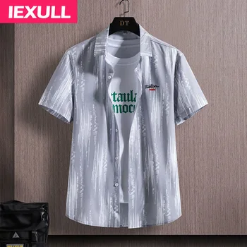 Anti-wrinkle ice hodváb chladenie-krátke rukávy tričko pánske kórejská verzia slim all-zápas business bežné tričko