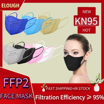 Elough 10-100 KS KN95 MASKU na TVÁR ffp2 mascarillas fpp2 homologadas Opakovane ffp2mask certificadas mascara farby ffp3 maske