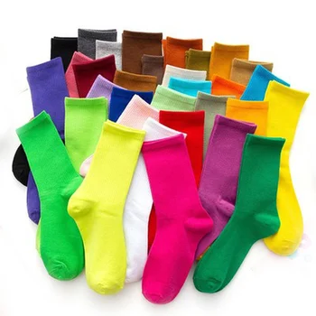 Farba Štyri ročné obdobia dámske Ponožky Uprostred Trubice Ponožky Candy Ponožka Roztomilý Kreslený Dievča Ponožky Čistej Bavlny Pohodlný Domov Ponožky