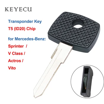 Keyecu Transpondér príveskom na Mercedes Actros Atego Axor Sprinter Vito pre Benz YM15 uncut čepeľ s T5 ID20 Čip