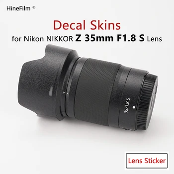 Nikkor 35 1.8 Objektív Premium Odtlačkový Kože Pre Nikon Nikkor Z 35mm f/1.8 S Objektív Chránič Zábal Kryt Nálepky 3M Premium Zábaly Prípadoch